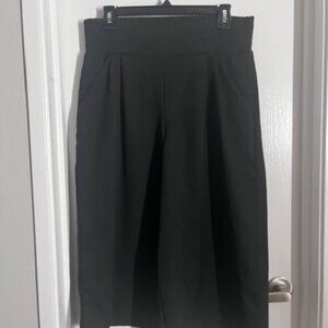 Casual High Waist and Wide-leg Bermuda Shorts